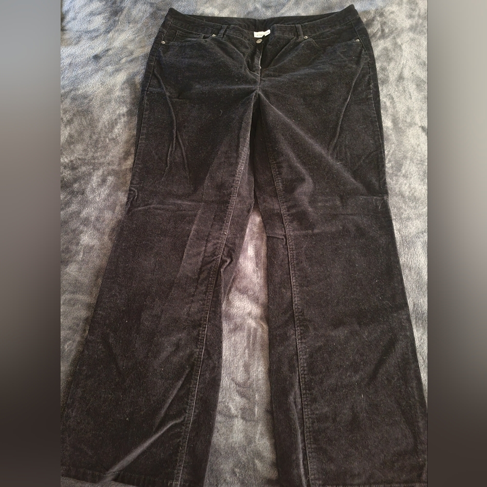 Liz Claiborne Black Corduroy Bootcut Pants